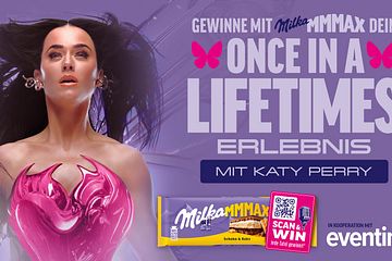 Kooperation mit Mega-Star: Milka MMMAX und Katy Perry ermöglichen exklusive „Lifetimes“-Erlebnisse